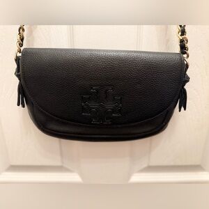 Tory Burch Black Leather Crossbody Bag